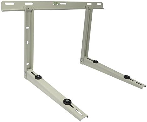 Mini Split Wall Bracket - Ductless Heat Pump Support - Condenser Mounting Rack for Air Conditioner. Painted Steel – Supports 9000 Btu to 36000 Btu Mini Split Systems