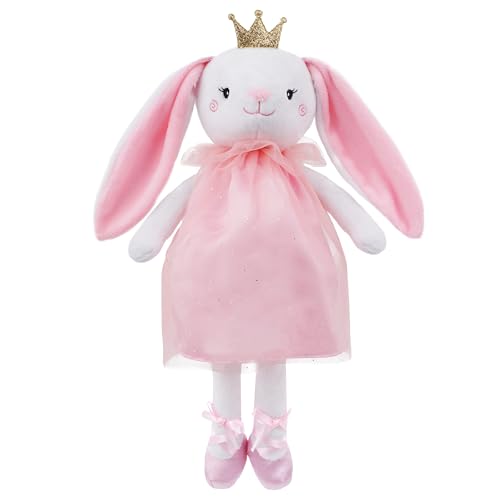 June Garden 15" Ballerina Bunny Stuffed Animal - Plush Soft Bunny Doll - Dance Recital Gift for Toddlers and Little Girls