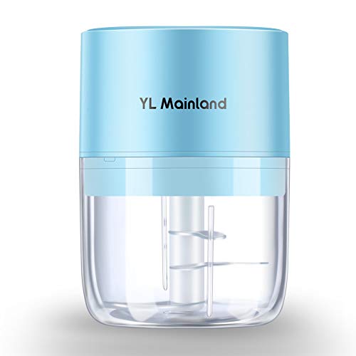 Mini Electric Garlic Chopper, 250ml Food Chopper, Powerful & Portable