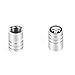 Dsycar Skull Head Style Logo Bike Motorcycle Car Tires Wheel Valve Stem Dust Caps for Car Styling Decoration - 4Pcs/Box - Silver -