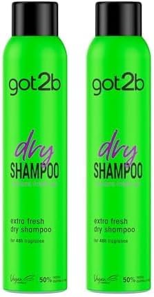 got2b Dry Shampoo Instant Fresh Up 200 ml Pack of 2 Vegan Formula