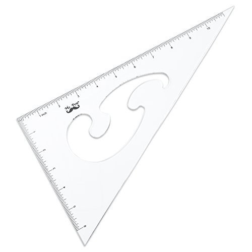 Mr. Pen 3 Pc Large Triangular Ruler Set, Triangular Scale, 11” 30/60