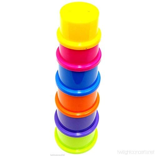 First Steps 6 Colourful Stack Up Cups