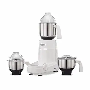 Preethi Chef Pro Mixer Grinder, 750 watt, 3 Jars, White