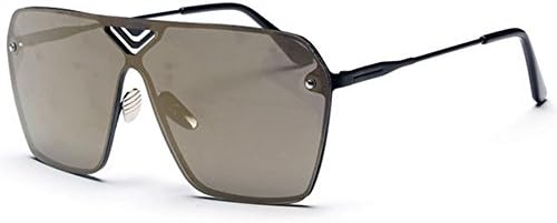 LuxuryEye Fashion Without Frame Party Unisex Big Attracitve Super Star Style Sunglasses(Tan)