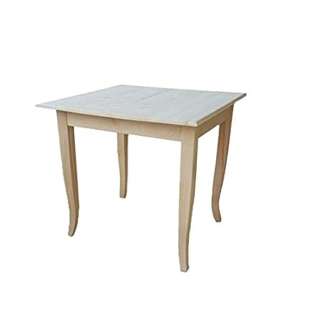 Tavolo In Legno 80x80 Grezzo Da Verniciare Amazonit Casa