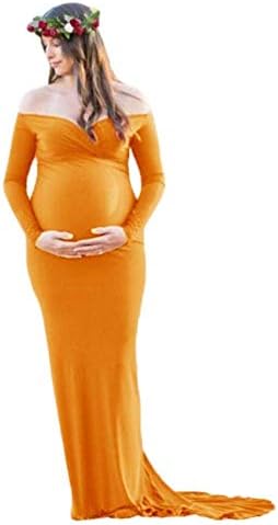 Women Maxi Dress Photography Maternity Glamorous Simple Photoshoot Party Pregnant Photography Props Long Maternity Photo Shoot Dresses