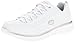 Skechers Sport Womens Synergy Elite Status Athletic Walking Sneaker,White/Silver Leather,7 M US