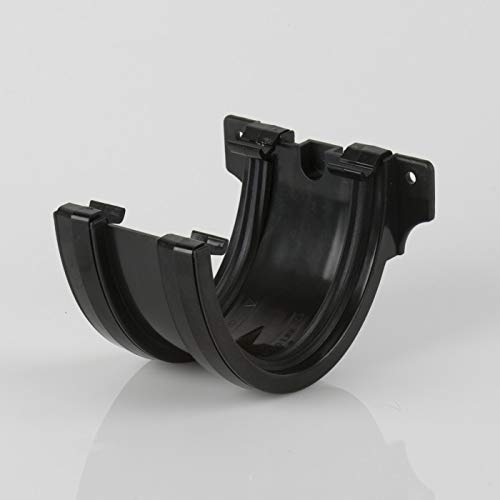 BR074B Black Brett Martin 115mm Deepstyle Gutter Union Bracket