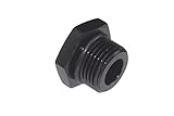 -8AN Straight Thread Plug Male Nut Block Off Cap Fitting Black AN814-08B