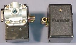 Pressure switch for air compressor made by Furnas / Hubbell 69JF9LY2C 140-175 Four port w/ unloader & on/off lever by Furnas