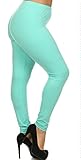 Leggings Depot Ultra Soft Basic PLUS Solid Plain Best Seller Leggings Pants 128