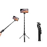 Wevon Selfie Stick Tripod, 45 inch Extendable Selfie Stick with Tripod, Phone Tripod with Wireless Remote Shutter Compatible with iPhone Xs Max Xr X 8 7 6 6s 5 Plus, Android, Samsung Galaxy and More