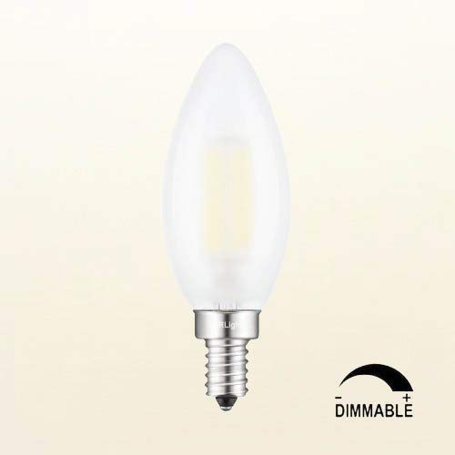 CRLight 6W Dimmable LED Candelabra Bulb 4000K Daylight White, 60W Equivalent 600 Lumens, E12 Base Vi - //medicalbooks.filipinodoctors.org