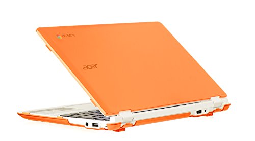 mCover iPearl Hard Shell Case for New 2016 11.6" Acer Chromebook 11 CB3-131 Series with IPS HD Display (NOT Compatible with Older Acer CB3-111 Series) Laptop (Orange)