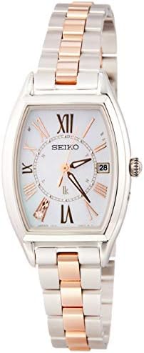 [セイコーウォッチ] 腕時計 ルキア LUKIA(ルキア) ソーラー電波 チタンモデル ダイヤモンド入り白蝶貝ダイヤル サファイアガラス SSQW051 レディース シルバー