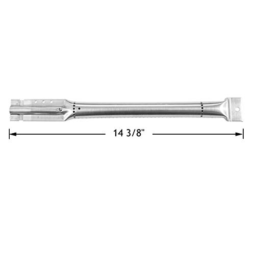 YIHAM KB890 Gas Grill Parts Stainless Steel BBQ Tube Pipe Burner Replacement for Charbroil, Kenmore, Master Chef, Members Mark, Nexgrill and Others, 14 3/8 inch, Set of 5