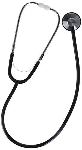 Veridian 05-12301 Prism Series Aluminum Single Head Nurse Stethoscope, Black