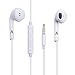 JJCall Stereo Headphones with Mic and Remote Control for Apple Device (2 Pack) - White