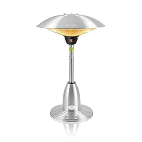 Firefly 2 1kw Table Top Outdoor Patio Heater With 3 Heat Settings Www Bccars Co Uk
