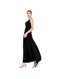 xinlin Fashion Vestido de noche largo formal sin mangas con cuello en V para mujer