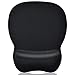 Ktrio Ergonomic Mouse Pad with Gel Wrist Rest, Comfortable Mousepad with Non-Slip PU Base, Pain Relief Mouse Pads for Computers, Laptop, Mac, Home & Office, 9.45x8.1 inches, 0.9in Wrist Pad, Black