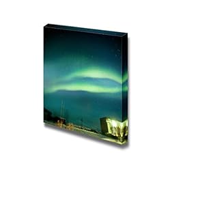 Canvas Prints Wall Art - Aurora Borealis Over Iceland