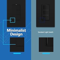 LIDER Minimalist Design Matte Finish Lighted Triple