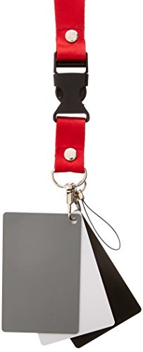 ChromLives Grey Card Photography White Balance Card 18% Exposure Gray Card Grey Card for Video, DSLR and Film Premium Exposure Photography Card Set,Black White and 18% Gray, 8.5x5.4cm