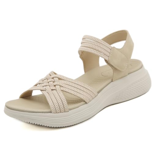 ZDQ Women's Summer Outdoor Orthopaedic Sandals with Soft Footbed, Size 35-42