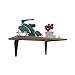 BAMFOX Floating Wall Shelf,Natural Bamboo Wall Decor Storage Shelf L15.7xW7.7for Bedroom, Living Room, Bathroom, Kitchen, Office and More Brown