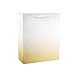 UNIQOOO 12Pcs Ombre Gold Gift Bags with Handle, Large 12.5x10'', Gradient Gold Glitter Paper Gift Wrap Bag, Recyclable Gift Packaging, For Wedding Birthday, Mother's Day, Baby Shower Party Favor Decor