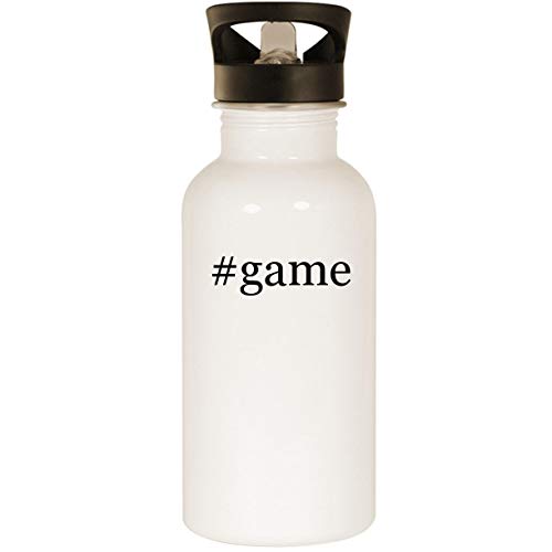 #game - Stainless Steel 20oz Road Ready Water Bottle, White