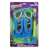 Teenage Mutant Ninja Turtles Swim Set Mask, Snorkle Pair of Flippers