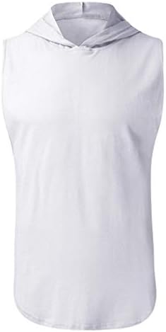 NIUQI Men's Baggy Cotton Linen Solid Pocket Sleeveless O-Neck Vest Tank Tops Blouses