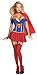 Secret Wishes Womens DC Comics Supergirl Corset Costume, Red/White/Blue, Large