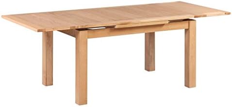 Trithi Furniture Vancouver American Solid Oak Extendable Square Table 1600 | Natural Oak