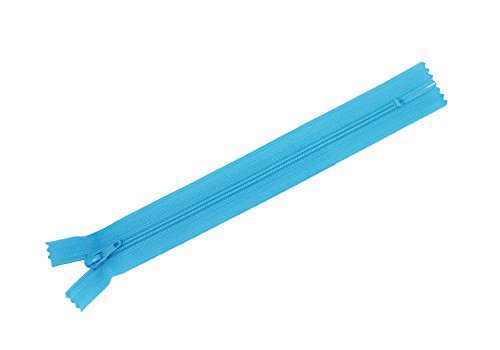 Y.K.K フラットニットファスナー 30cm 10本入 547アクア FN30-547