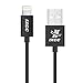 iXCC Element II Lightning Cable 6ft, iPhone Charger, for iPhone 7 6s 6 Plus, SE 5s 5c 5, iPad Air 2 Pro, iPad Mini 2 3 4, iPad 4th Gen [Apple MFi Certified](Black)
