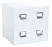 4-Drawer Craft Organizer Cube, White