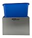 Pit Posse 453 Refuse Container Bin Garage Trash Can Holder Organizer - Made in USA - Enclosed Race Trailer Shop Garage Storage Mounted Aluminum Disposal Waste Hanger (Silver)
