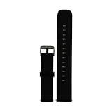 TenCloud Strap Compatible with Pebble Time Round 20mm Smartwatch Band Silicone Watchband Quick Release Black