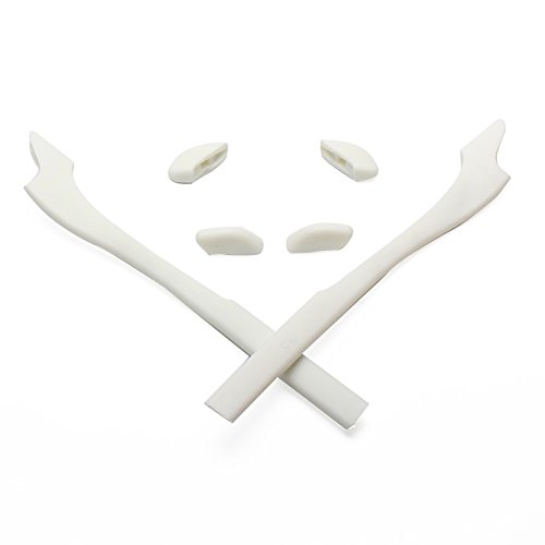 MRY Earsocks Nosepiece Kit for Oakley Half Jacket 2.0 / 2.0 XL Sunglasses - Opt (White, Clear)