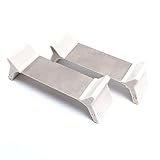 Cimostar Revolutionary New Design Door Stopper - Highest Quality Aluminum And Silicone Under Door Stops - Ideal For Pet And Child Safety – Pack of 2