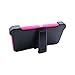 iPhone 7 Plus / 8 Plus Cover | 2-in-1 Screen Protector & Holster Case | Full Body, Military Grade Edge-to-Edge Protection with carrying belt clip, Pink / White