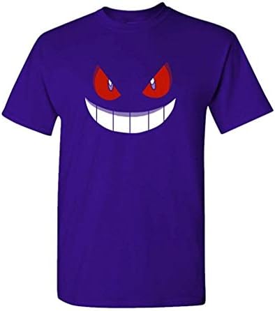 Gengar Halloween FACE - Mens Cotton T-Shirt Funny Design