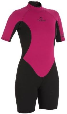 TRIBORD 100 WOMEN'S SHORTY SUIT PURPLE