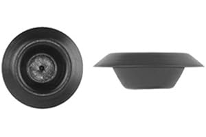 CLIPSANDFASTENERS INC (100) 1/2" Black Plastic Depressed Center Hole Plugs