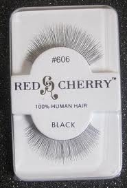 Red Cherry False Eyelashes #606 Black Pack of 3 (Red Cherry - Kim Kardashian's Choice)