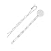 Beadaholique 10-Piece Enamel Metal Bobby Pins with Pad for Gluing, 8mm, White